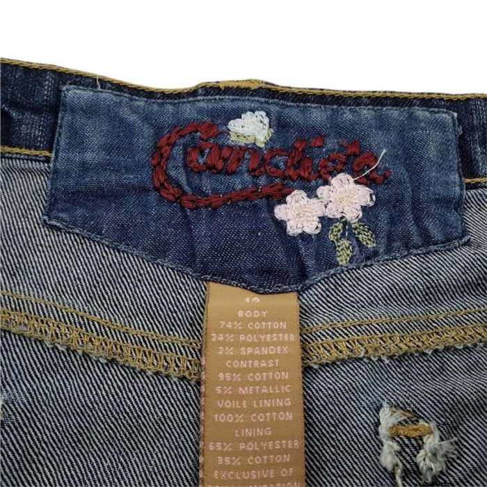 Candies-Skirt-Jean-White-Cotton-Size-13-Cowgirl-Western-Peasant-Cottage-Core.jpg