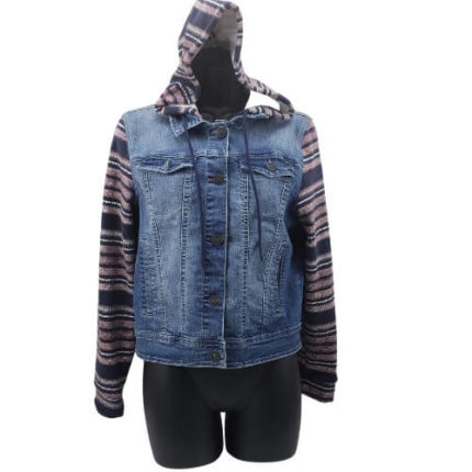 Wallflower-Jeans-Jacket-Size-Large-Juniors-Cotton-Striped-Sleeves-Sweatshirt-5.jpg